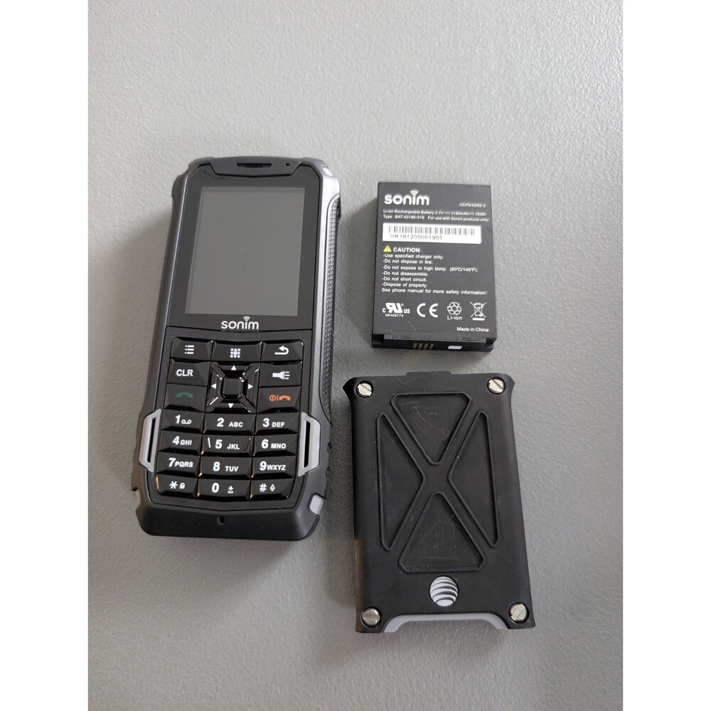 Sonim XP5 XP5700 4GB Rugged Phone, Black, AT&T Locked, Push-to-Talk As Is